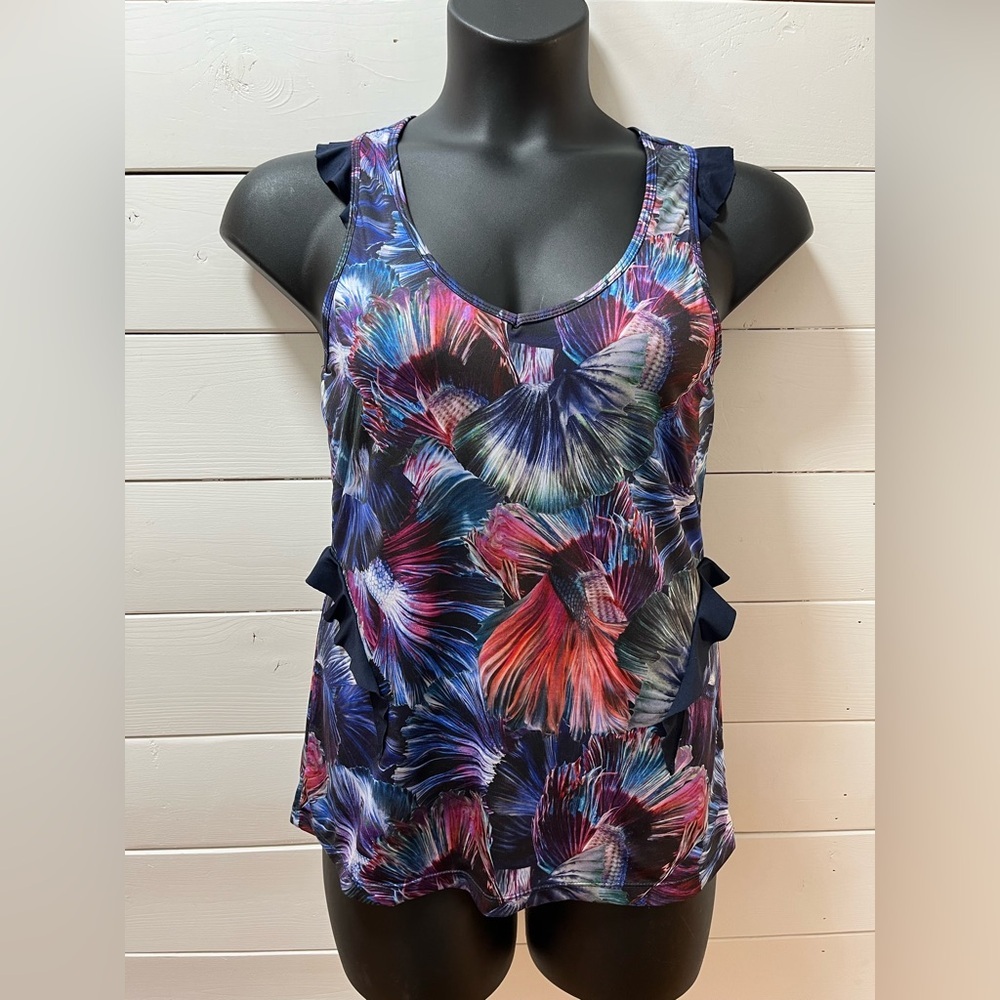 DESIGUAL Multicolor Printed Athletic Tank Top – Size L
